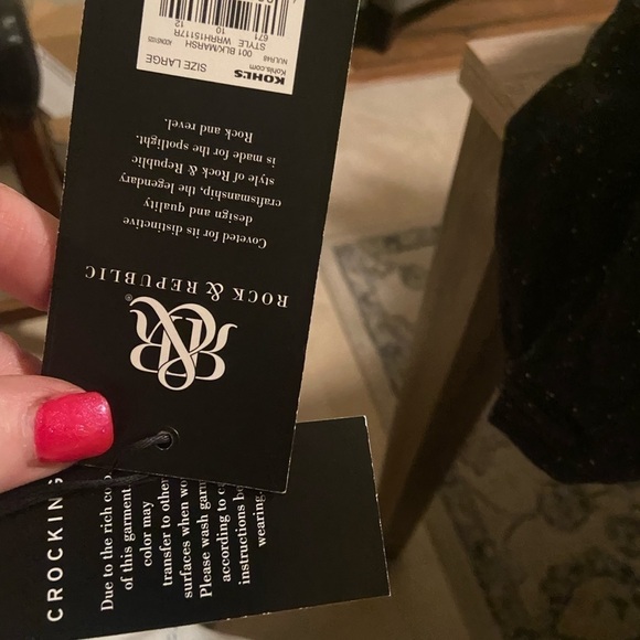 Nwt Rock and republic tie-dye button-down size large with pockets p1 - Picture 3 of 10